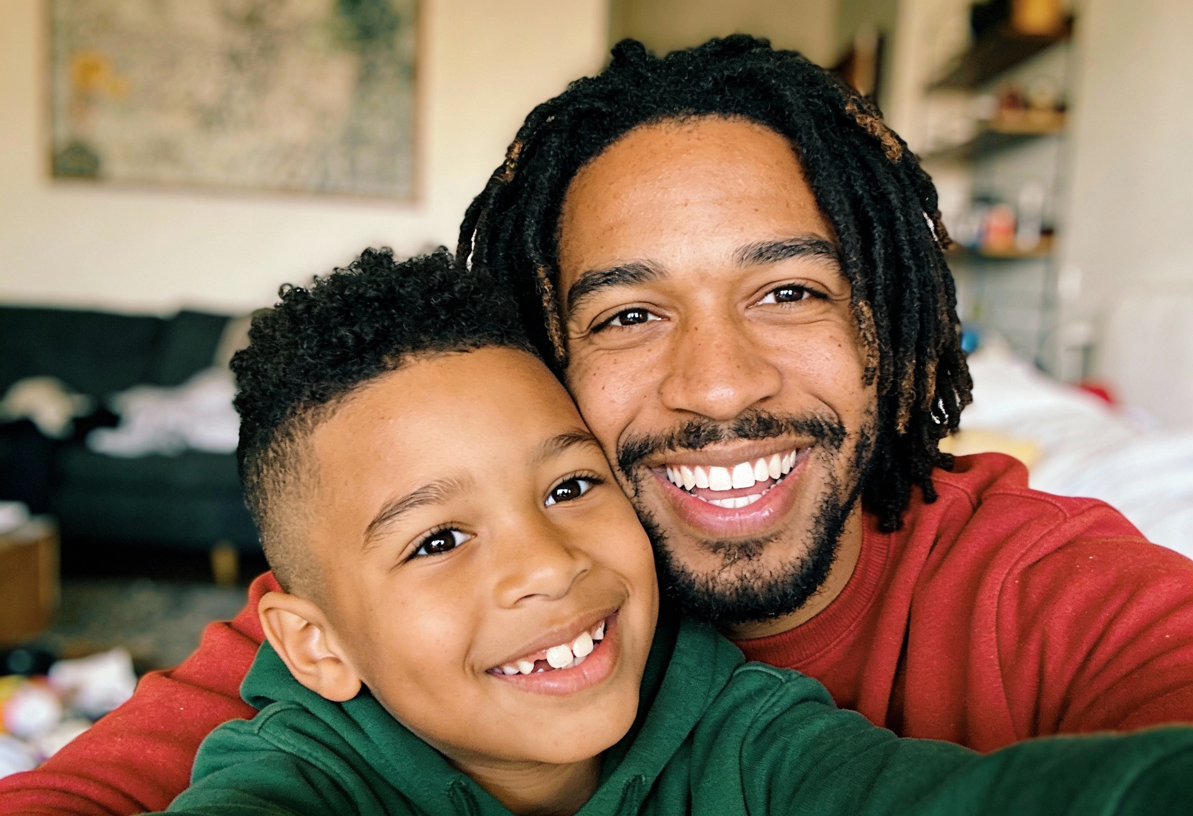Marcus L and son selfie